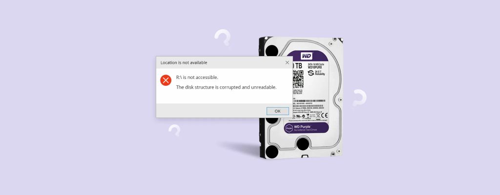 Ошибка «Структура диска повреждена, чтение невозможно» в Windows: что делать